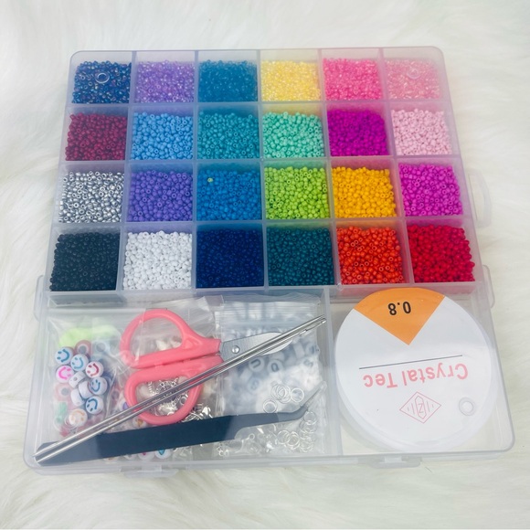 Brand New 17000pcs Seed Beads Jewelry Making Kit For Adult, Kids 8+ Years Old - Picture 2 of 8